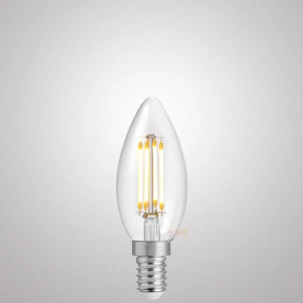 4W Candle LED Bulb E14 Clear in Natural White