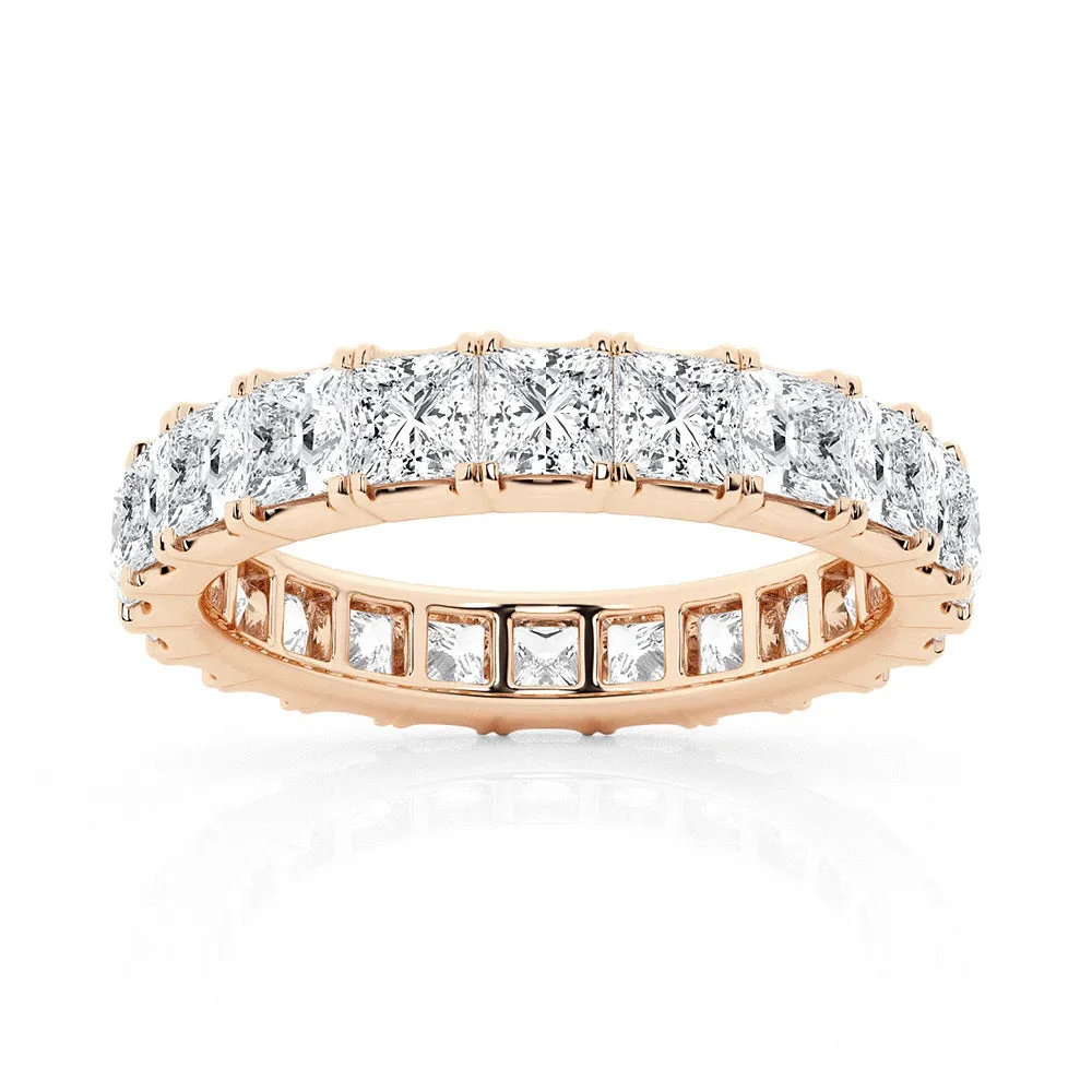 5ctw. Princess Cut Moissanite Eternity Band