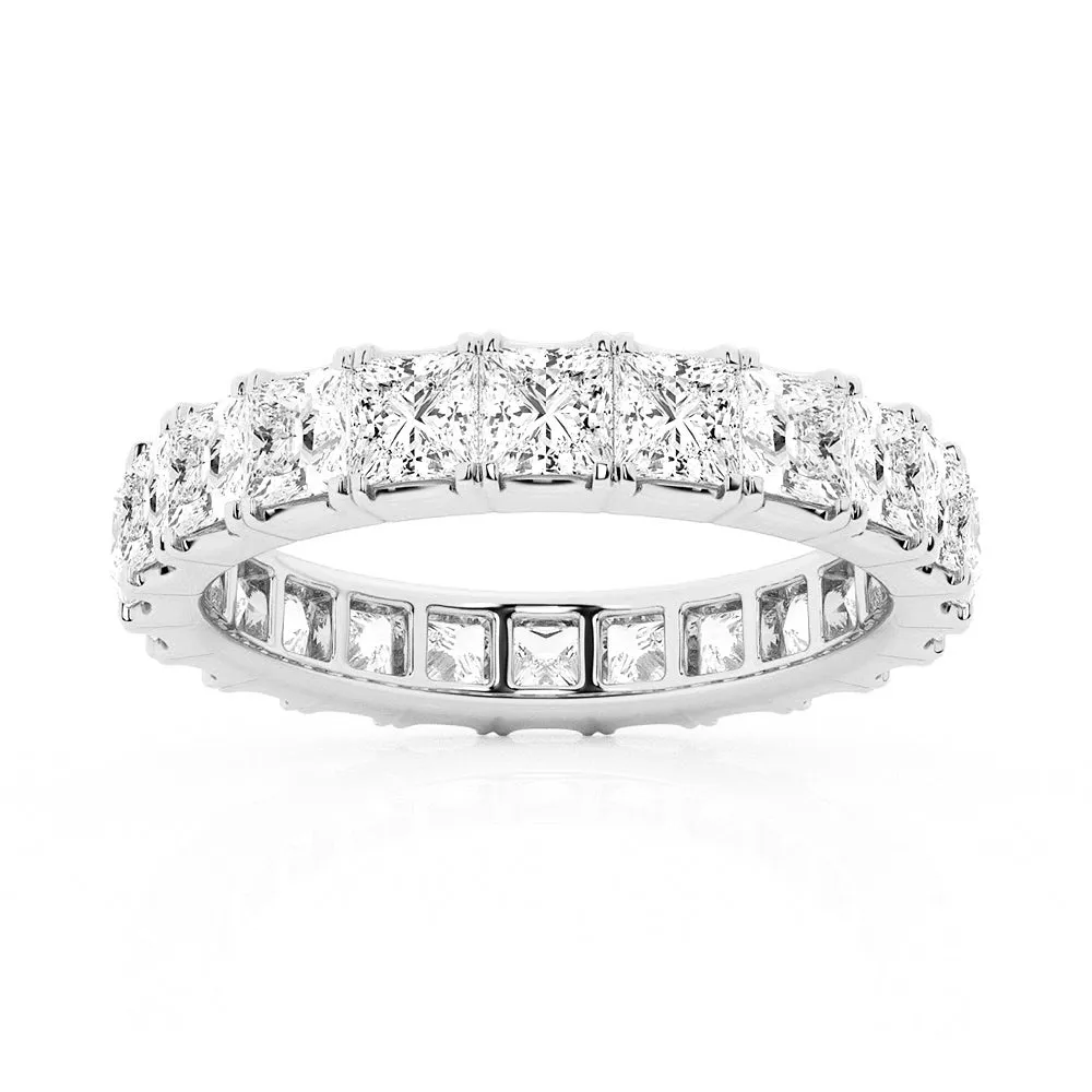 5ctw. Princess Cut Moissanite Eternity Band