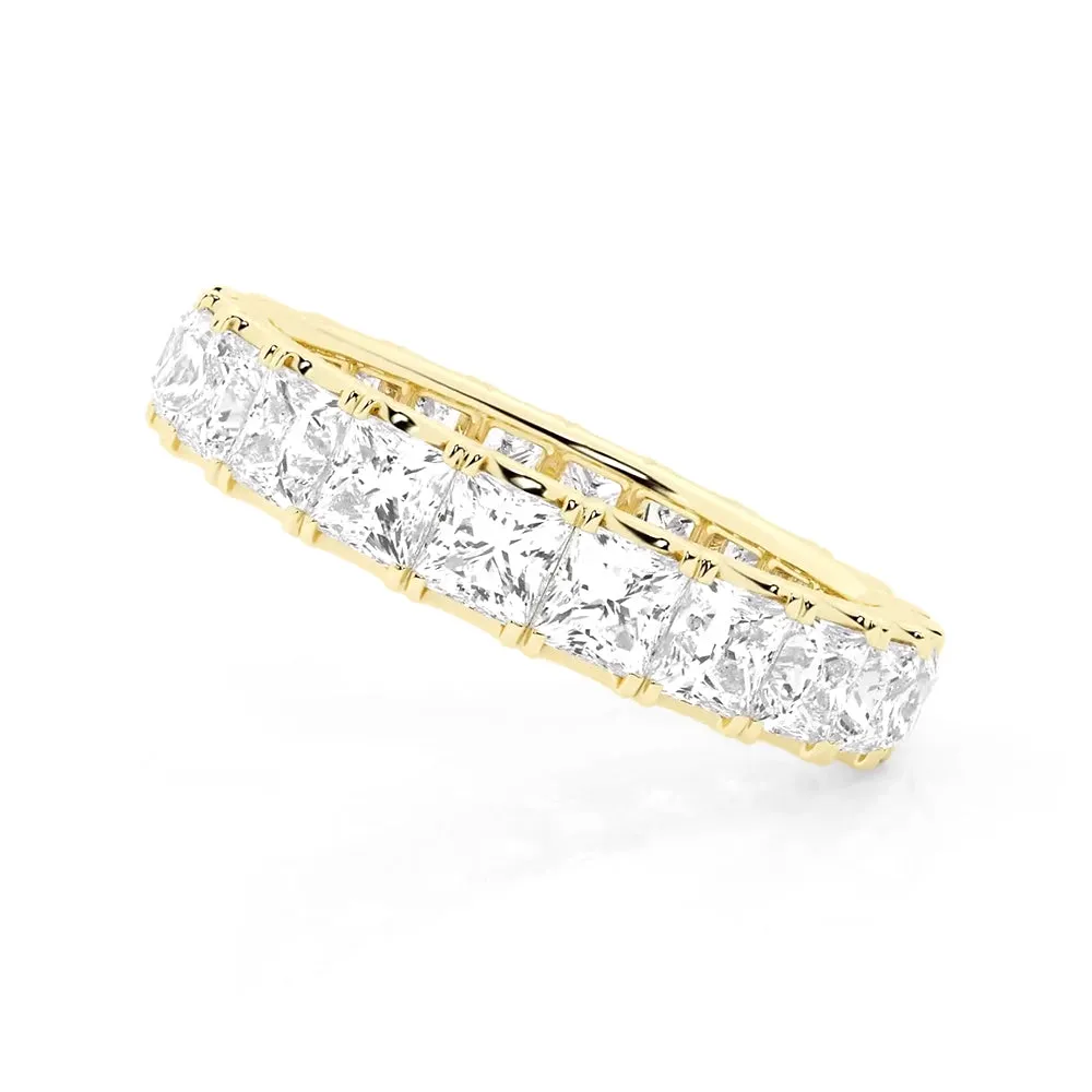 5ctw. Princess Cut Moissanite Eternity Band