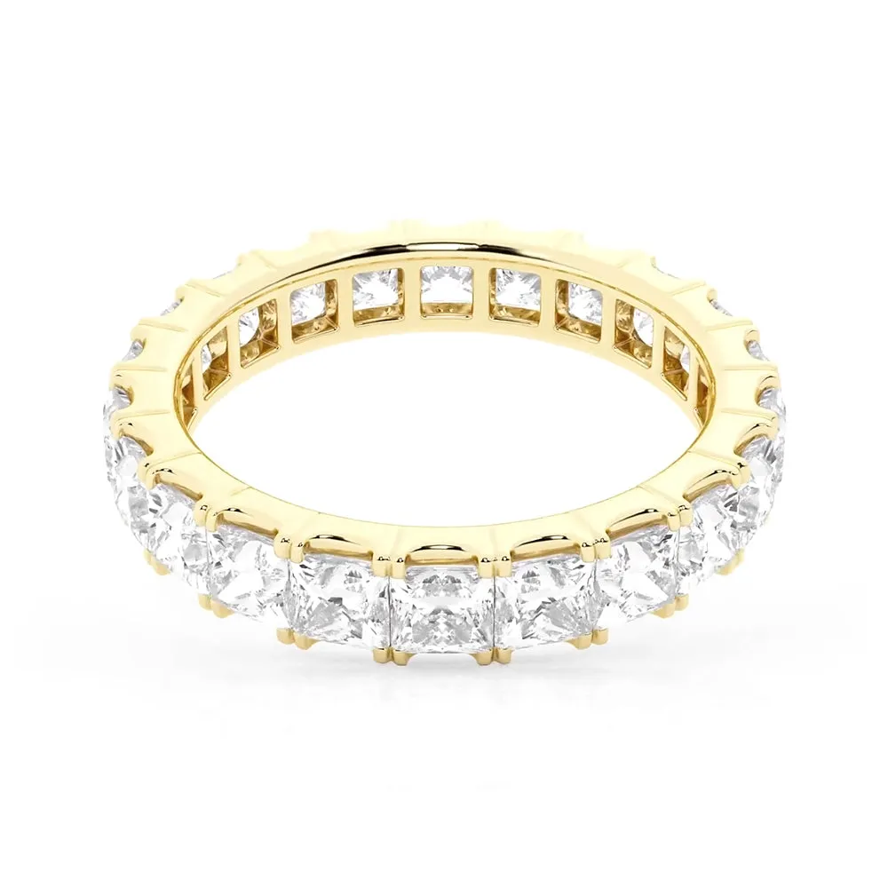 5ctw. Princess Cut Moissanite Eternity Band