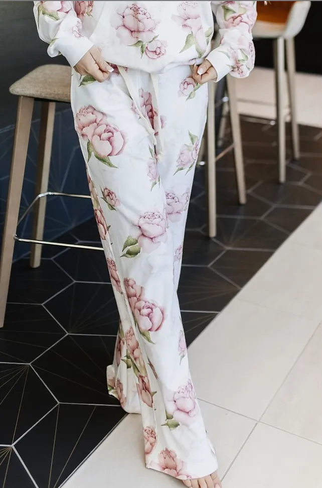 Ampersand Avenue Free Time Wide Leg Comfy Pant - Happily Ever After