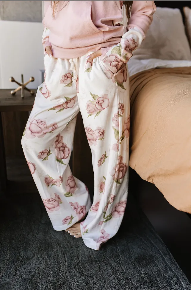 Ampersand Avenue Free Time Wide Leg Comfy Pant - Happily Ever After