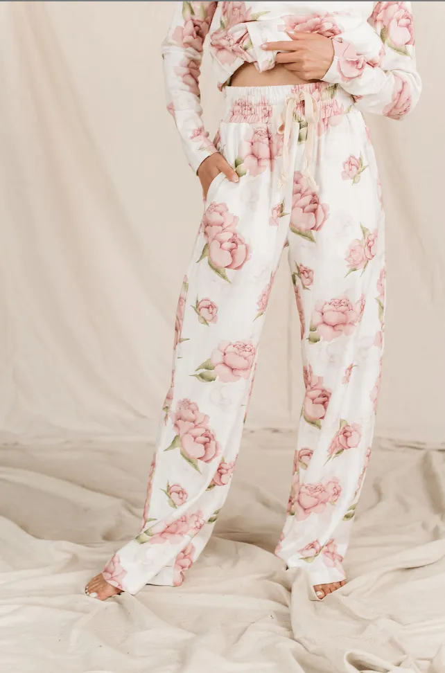 Ampersand Avenue Free Time Wide Leg Comfy Pant - Happily Ever After