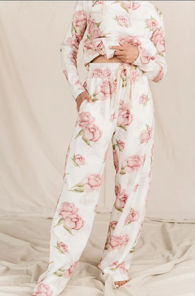 Ampersand Avenue Free Time Wide Leg Comfy Pant - Happily Ever After