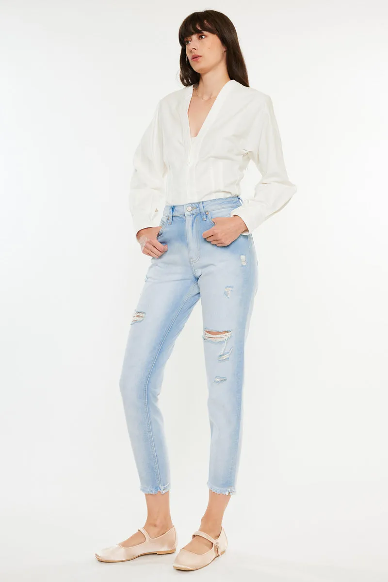 Bliss High Rise Mom Jeans