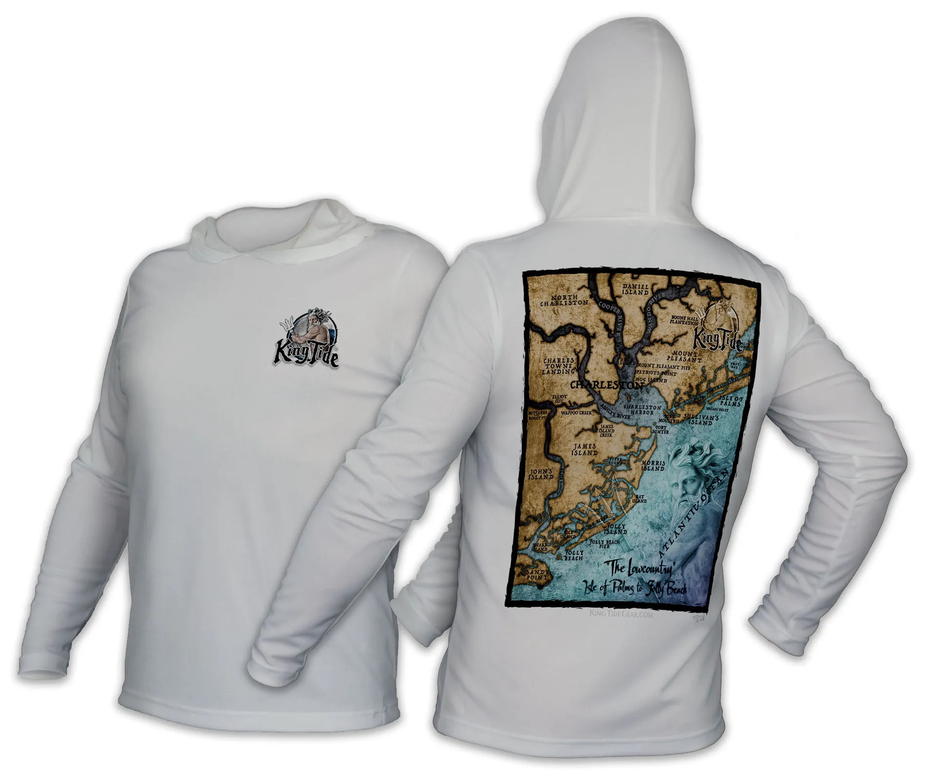 Charleston, SC / King Tide Classic Chart Hoodie