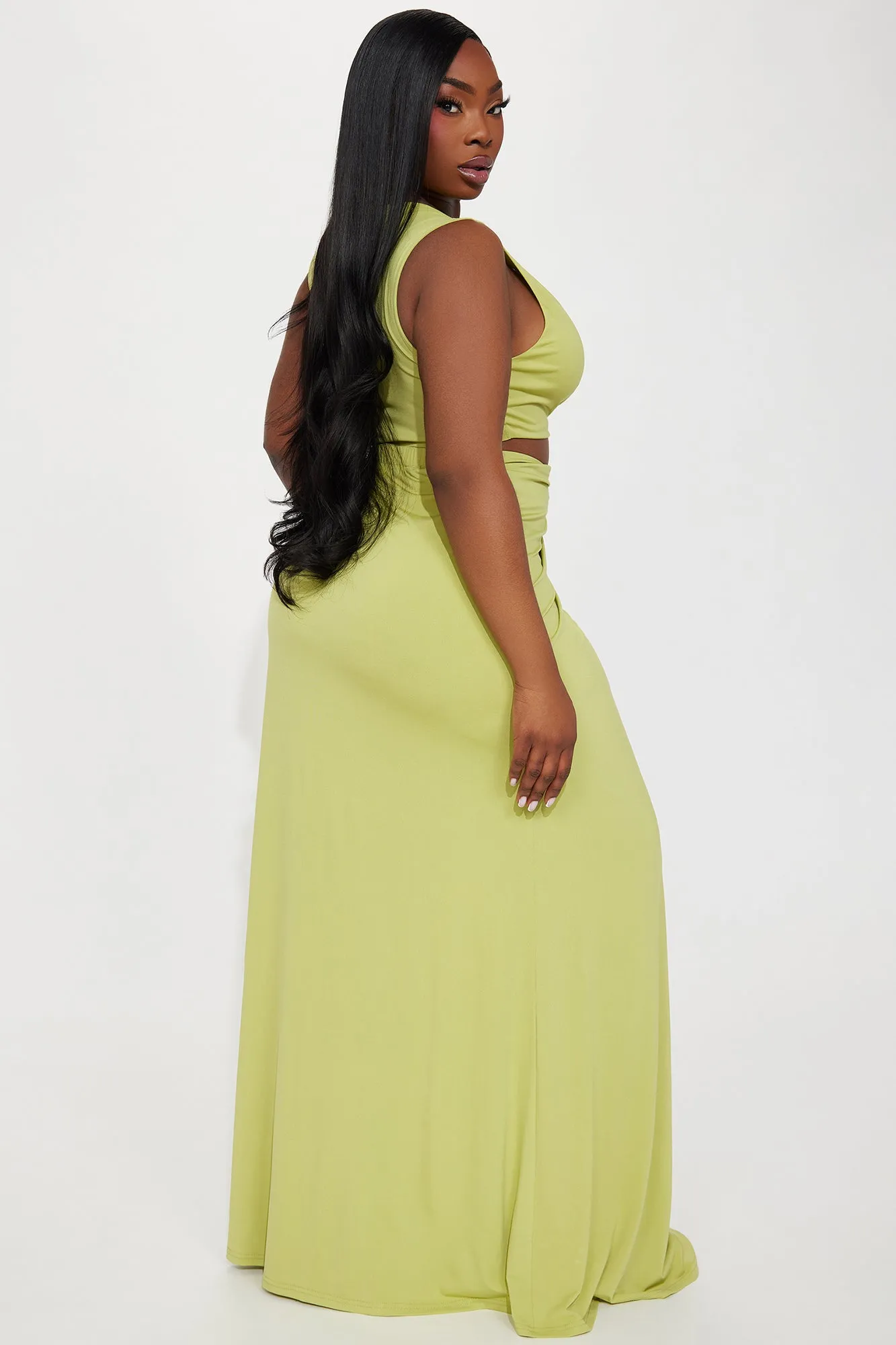 Classic And Fantastic Maxi Dress - Chartreuse