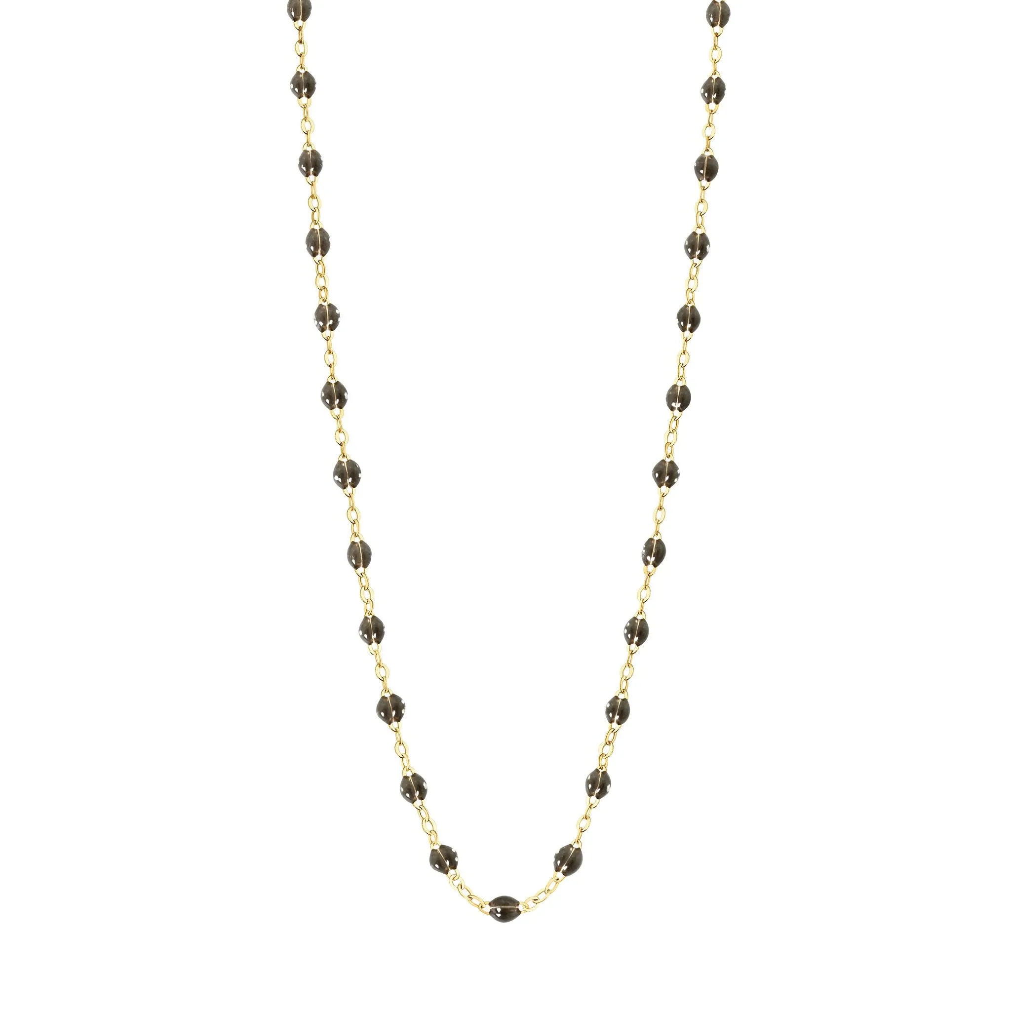 Classic Gigi Quartz Necklace, Yellow Gold, 16.5"