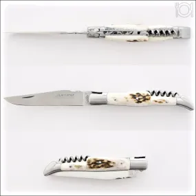 Classic Laguiole Corkscrew Knife Deer Stag Handle