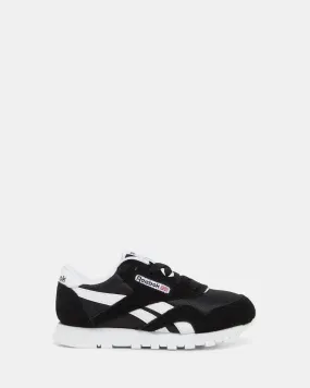 Classic Leather Nylon Black/Black/White