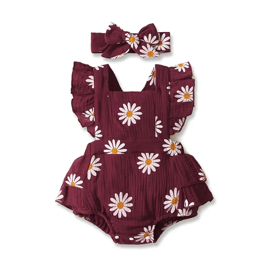 Daisy romper & headband set