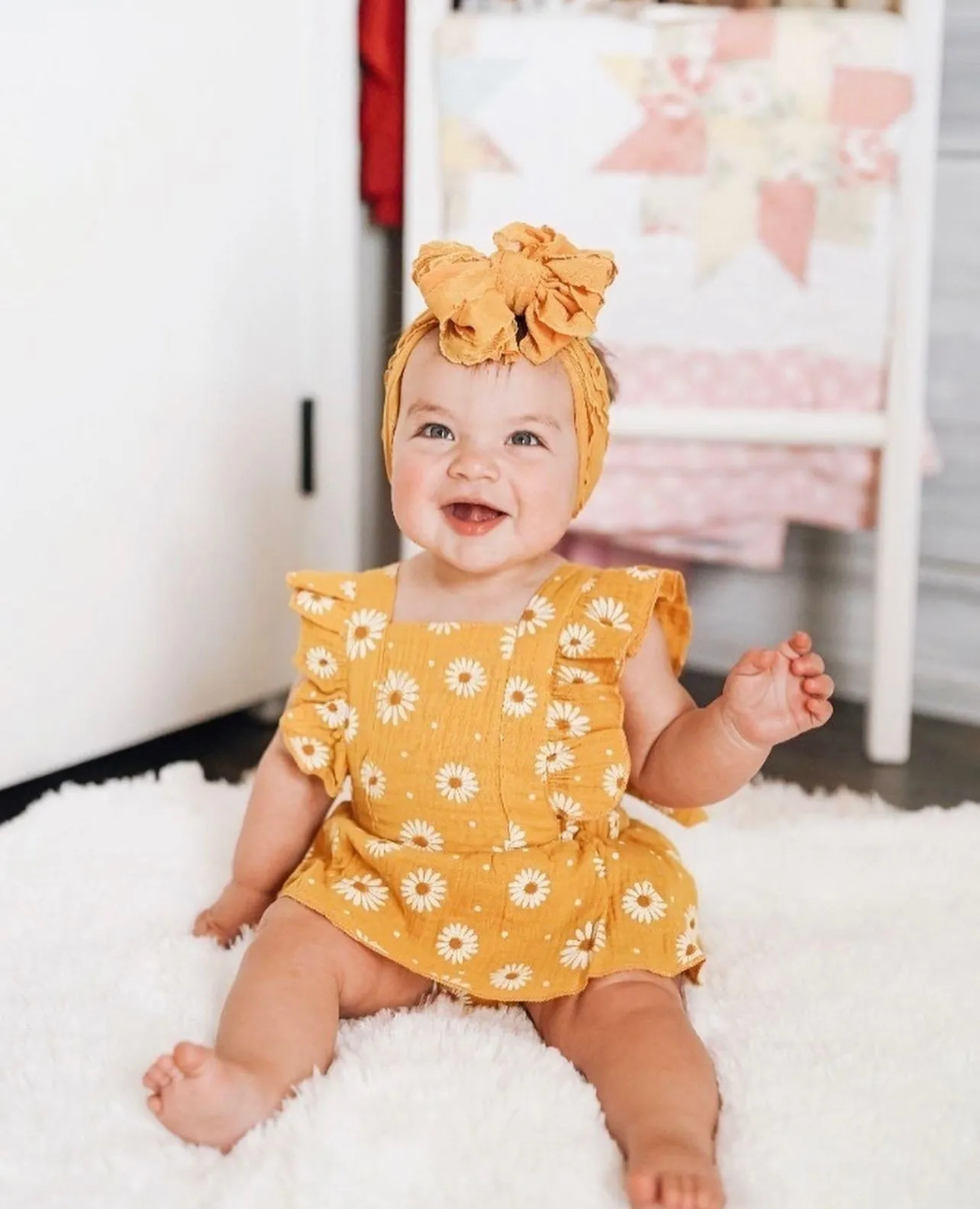 Daisy romper & headband set