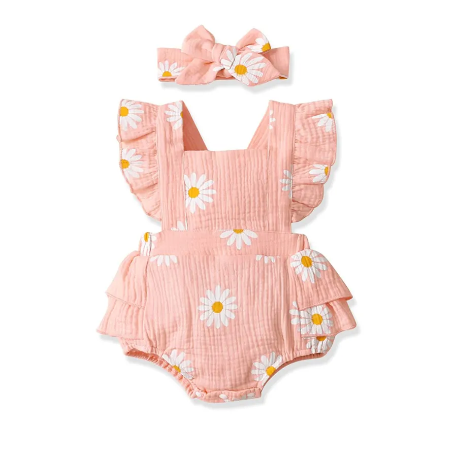 Daisy romper & headband set