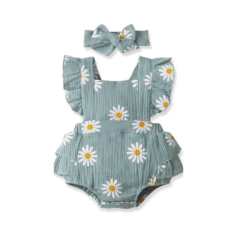 Daisy romper & headband set