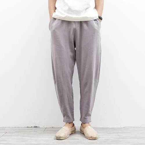 Fashion Loose Linen Cotton Pants