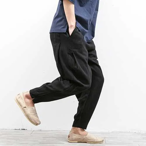 Fashion Loose Linen Cotton Pants