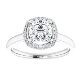 Halo Diamond Engagement Ring