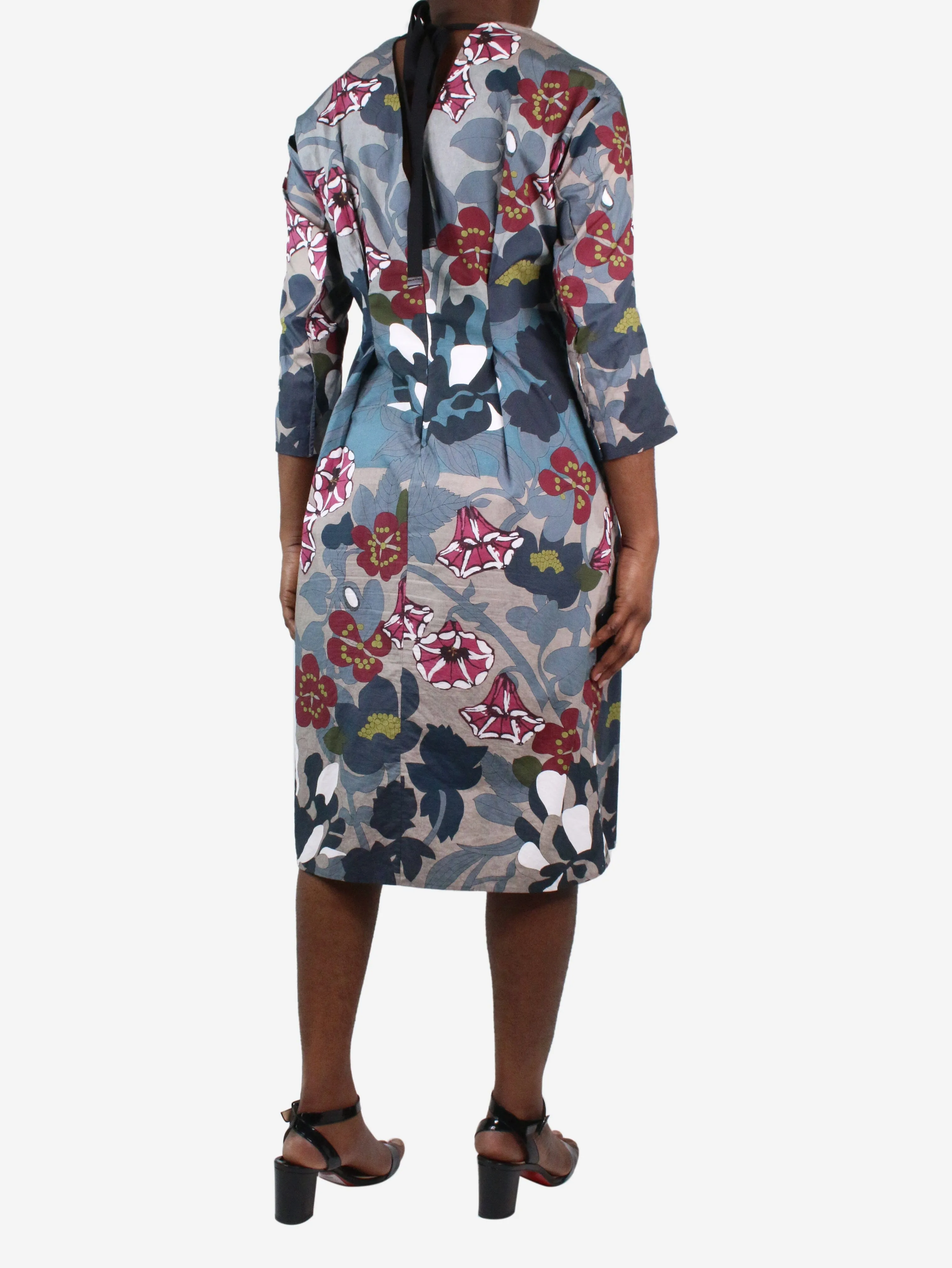 Multicolour floral dress - size IT 44