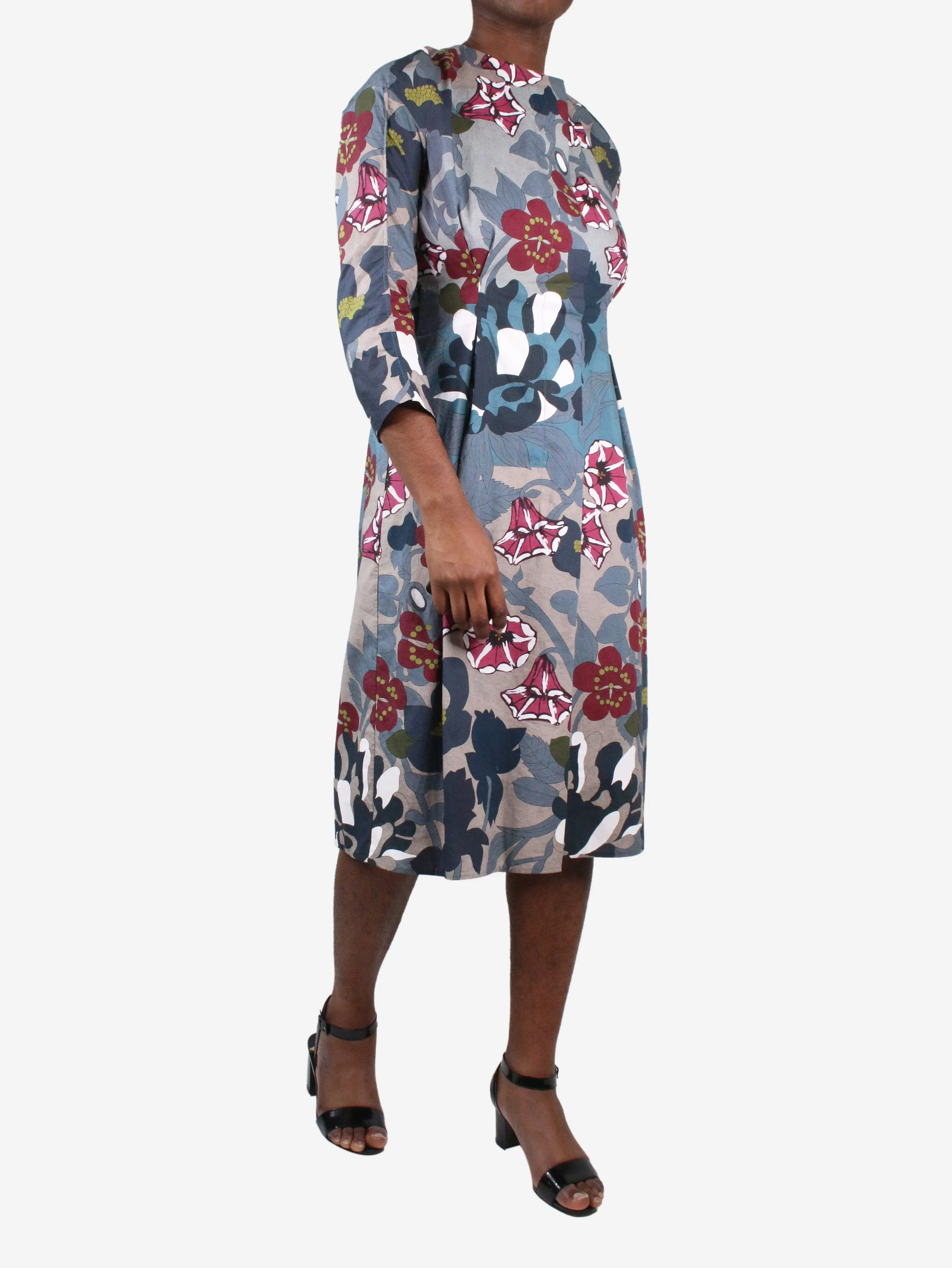 Multicolour floral dress - size IT 44