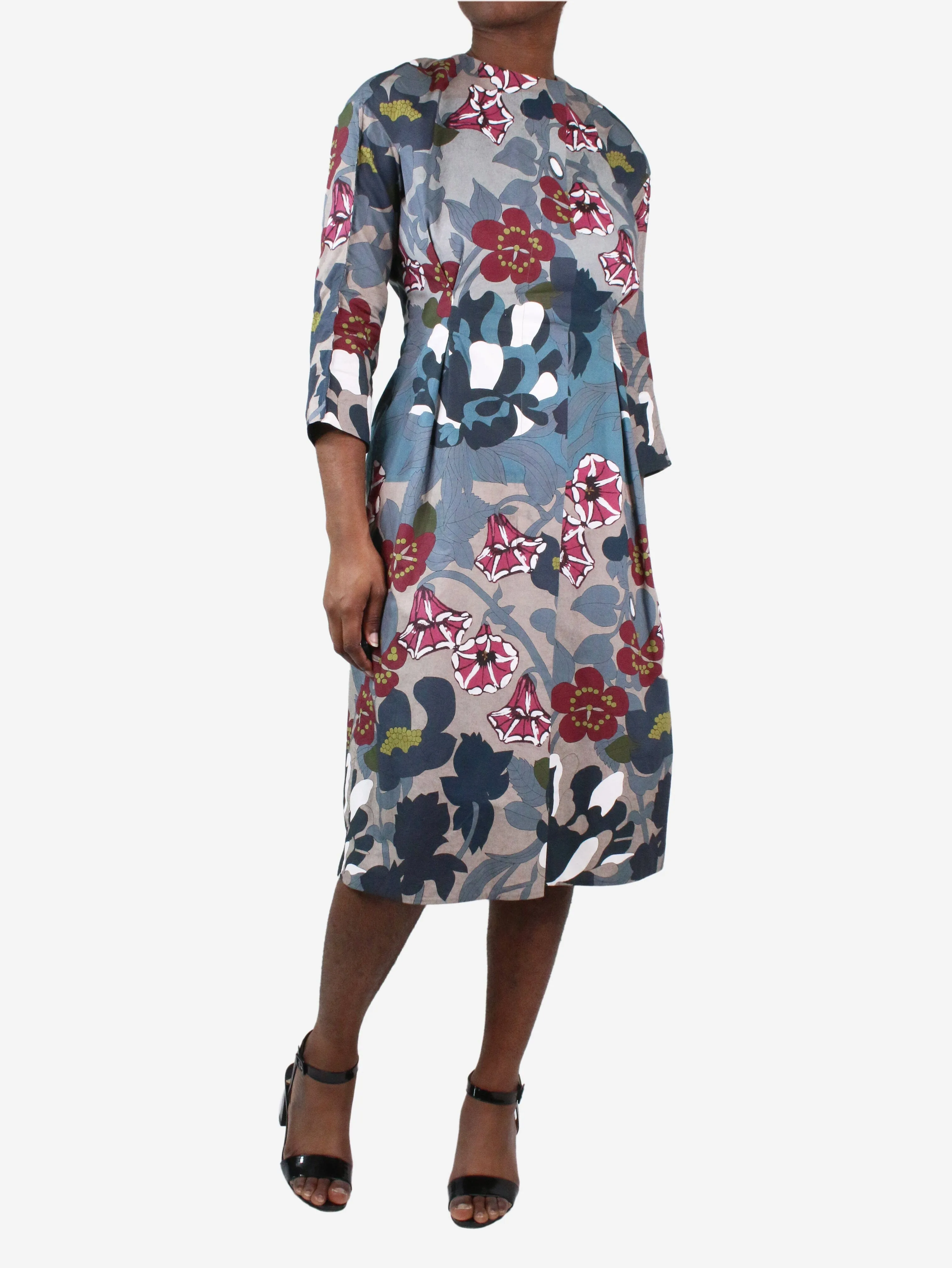 Multicolour floral dress - size IT 44