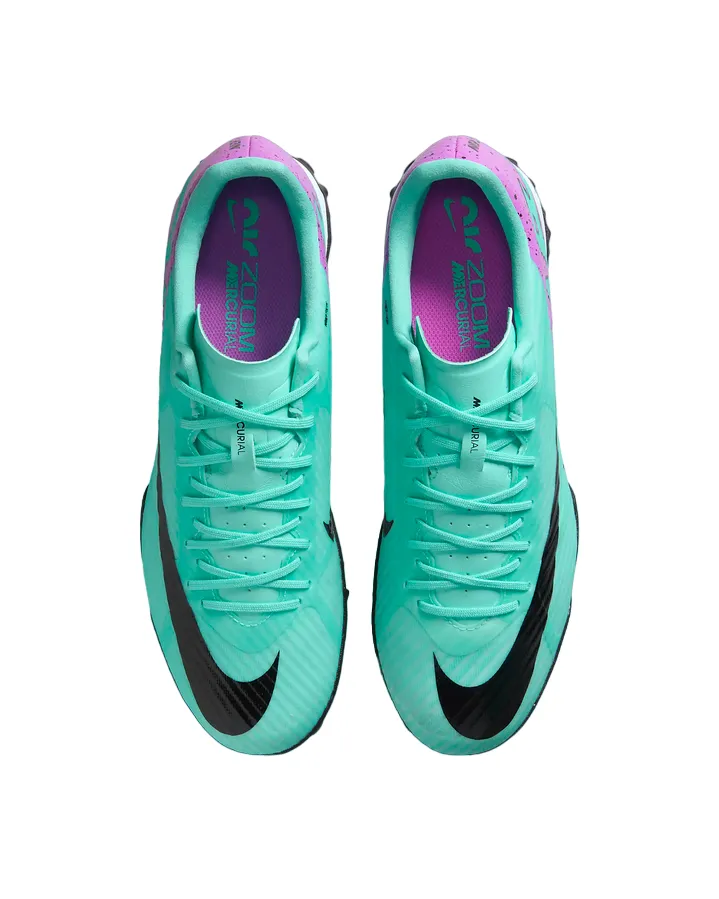 Nike men's soccer shoe Zoom Vapor 15 Academy TF DJ5635-300 turquoise fuchsia black