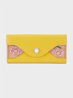 Rose Yellow Continental Wallet