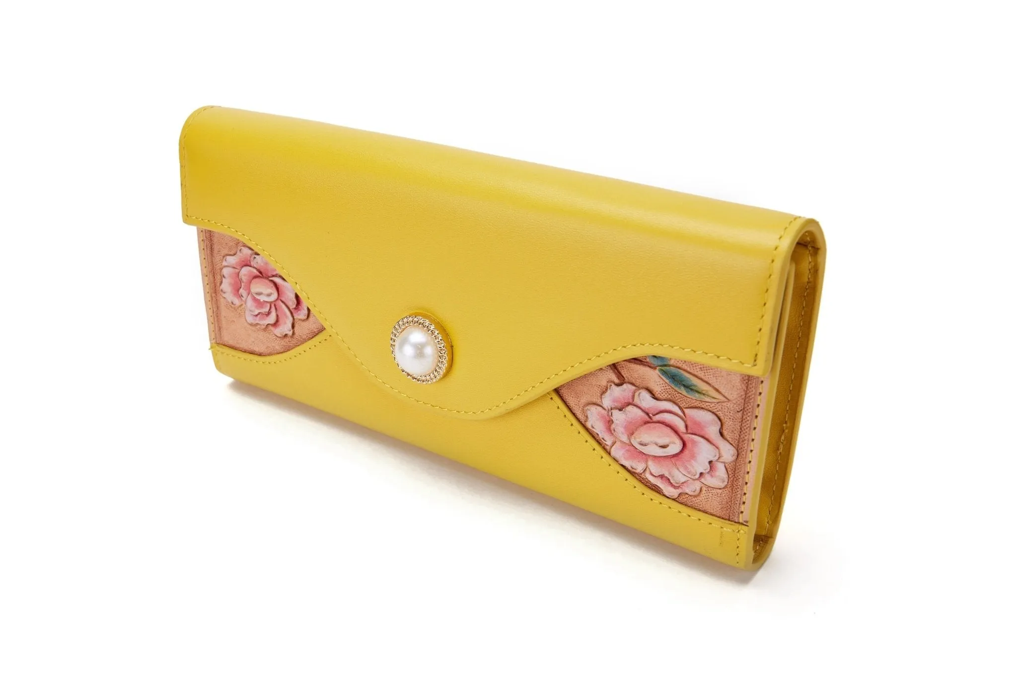 Rose Yellow Continental Wallet