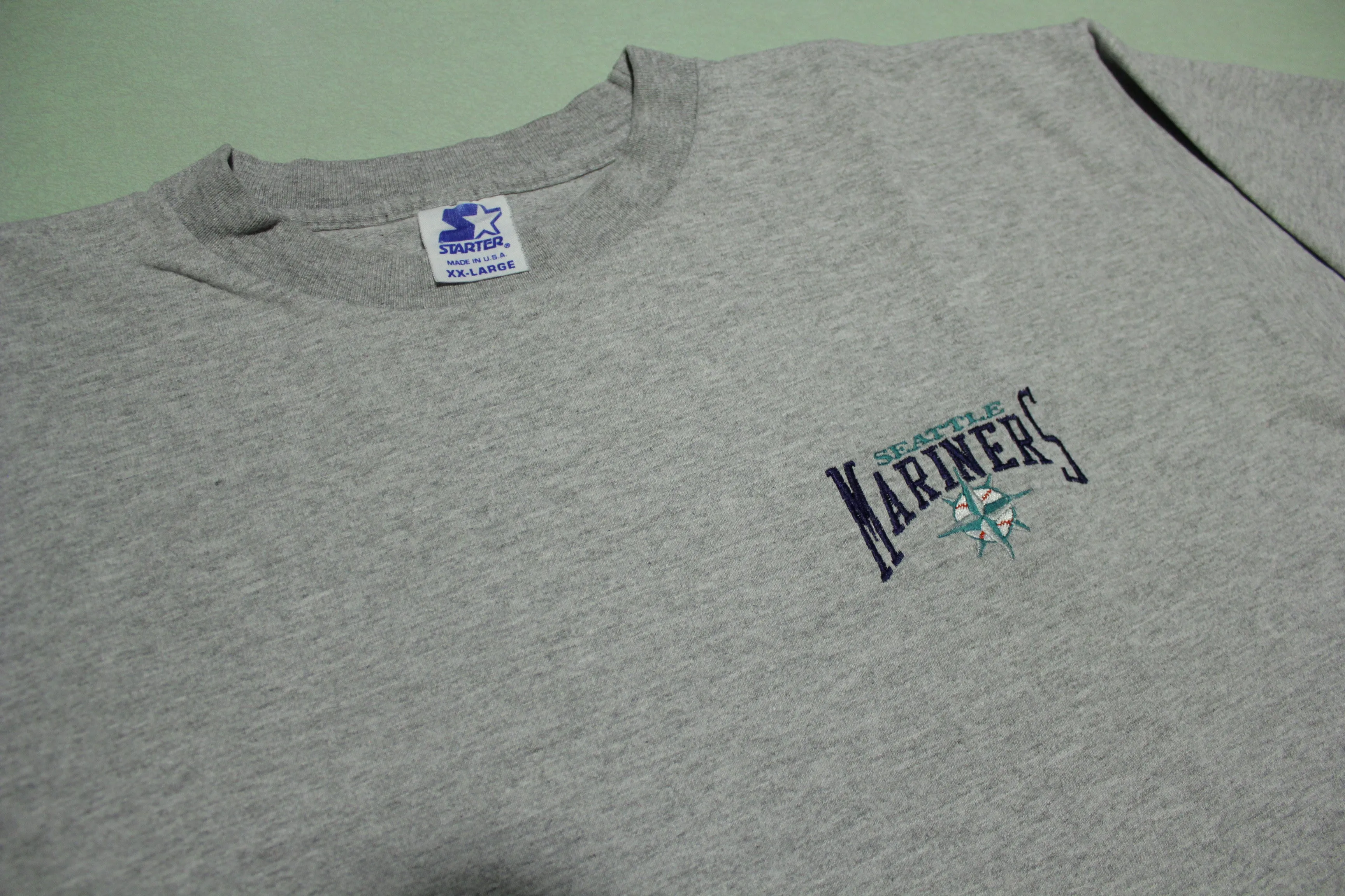 Seattle Mariners Vintage 90's Embroidered Starter Made in USA T-Shirt