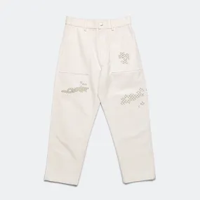 Shabaket Seid Canvas Utility Pants - Off White