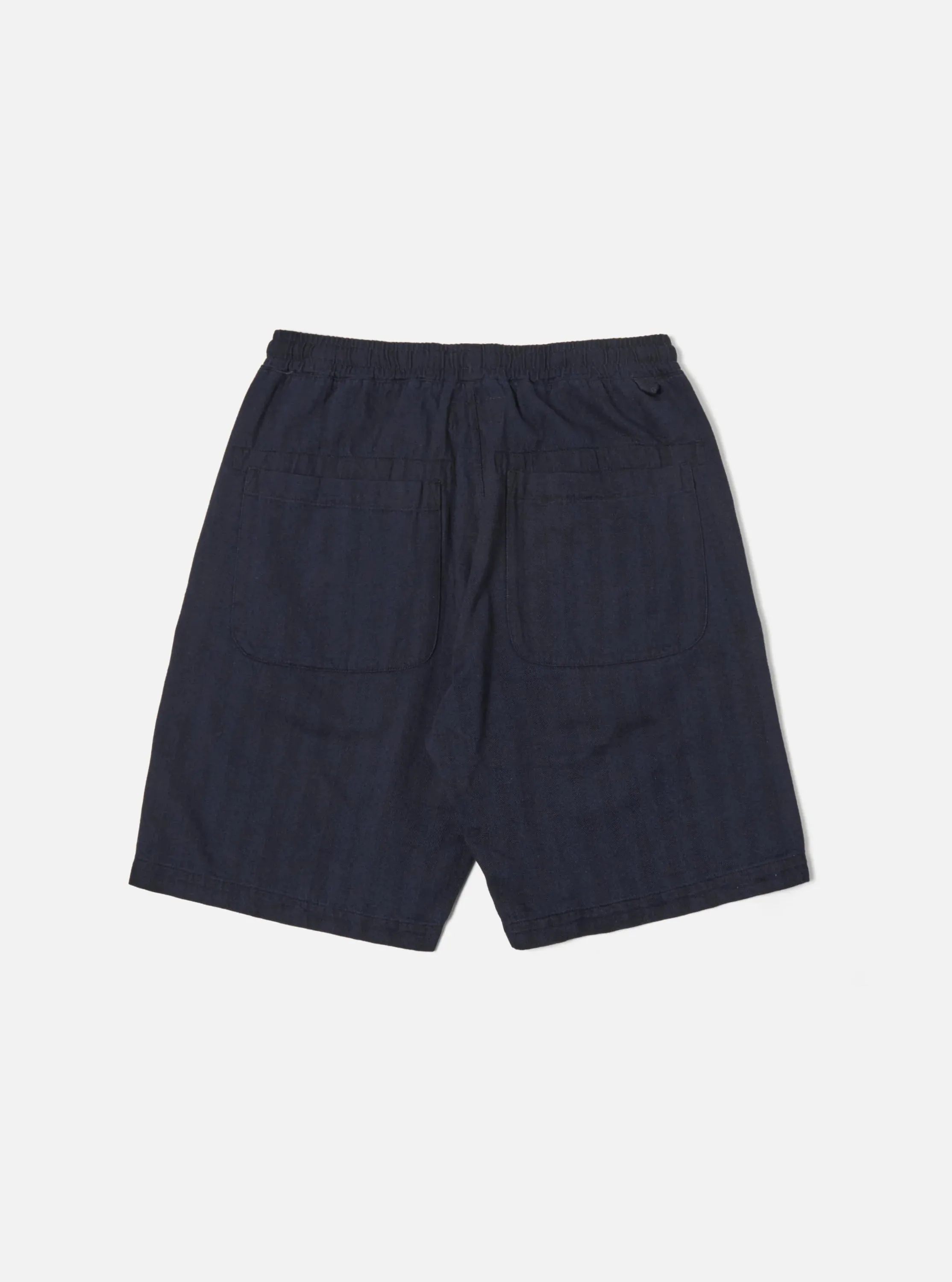 UNIVERSAL WORKS Lumber Short In Indigo Herringbone Denim