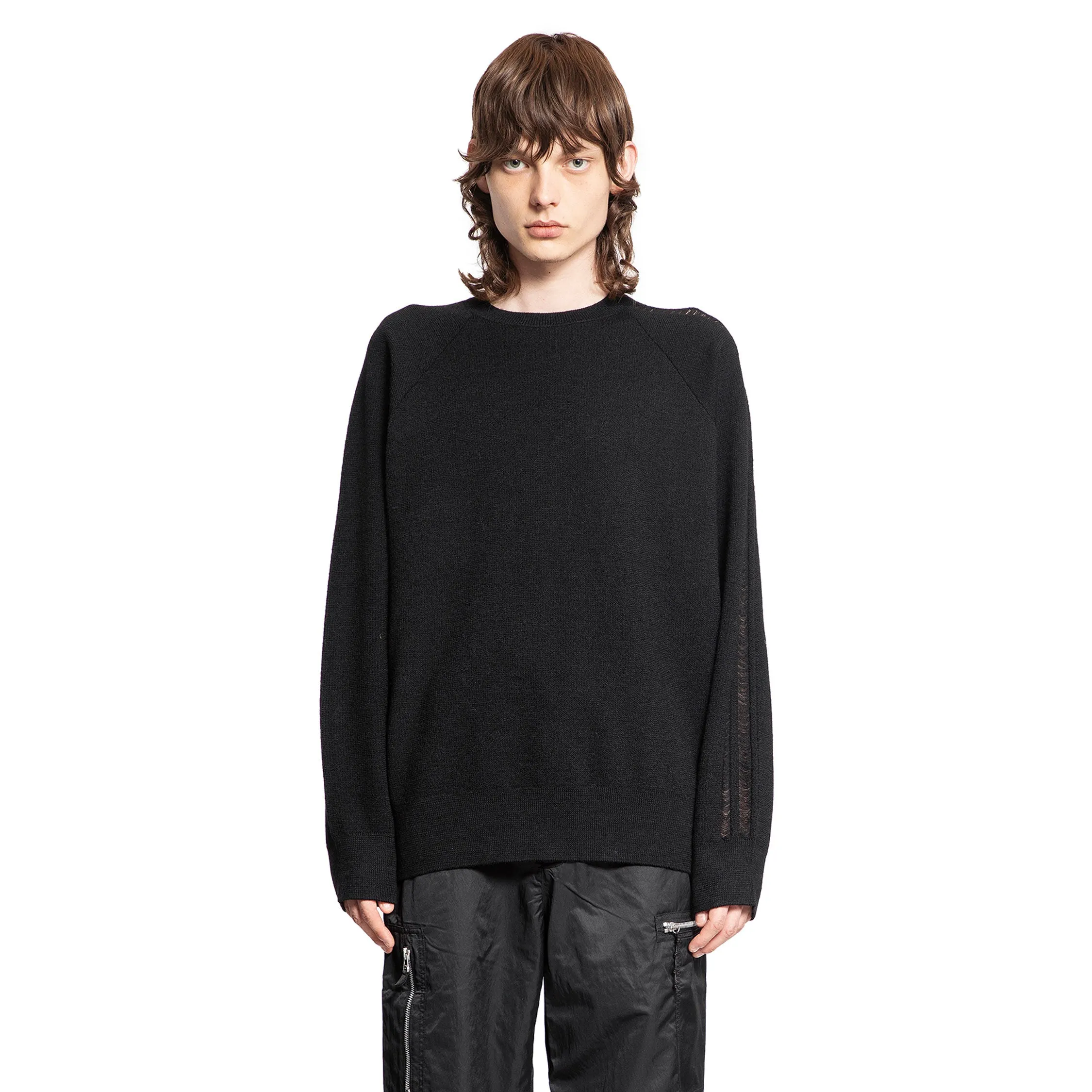 Y-3 MAN BLACK KNITWEAR